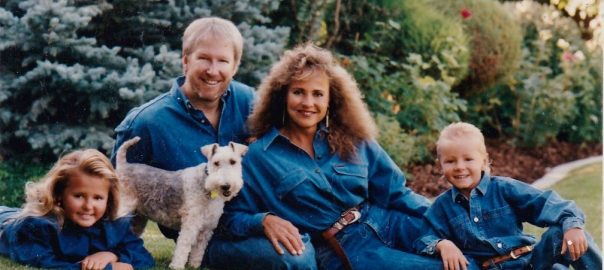 Becker Family 1980s with Scooter