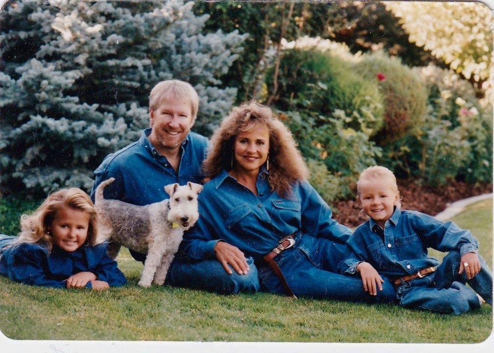 Becker Family 1980s with Scooter